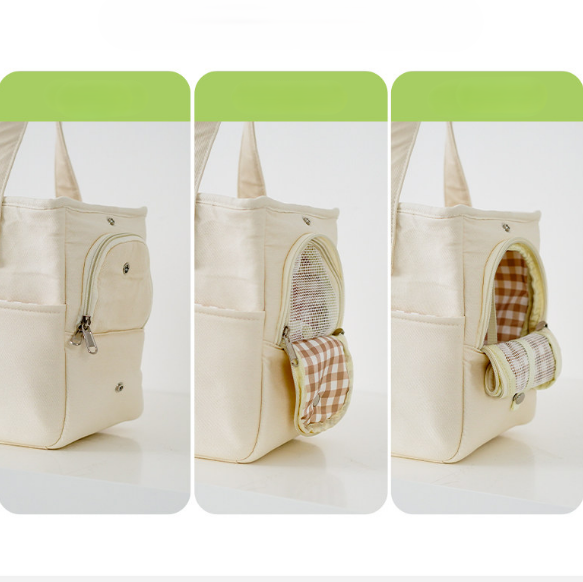 Pet Carrier Tote Bag, Cat & Dog Travel Bag with Bed Pillow, Mat & Shoulder Strap