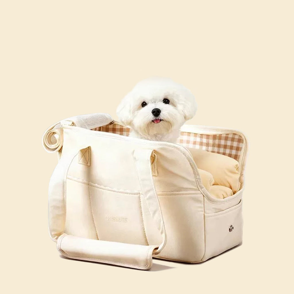 Pet Carrier Tote Bag, Cat & Dog Travel Bag with Bed Pillow, Mat & Shoulder Strap