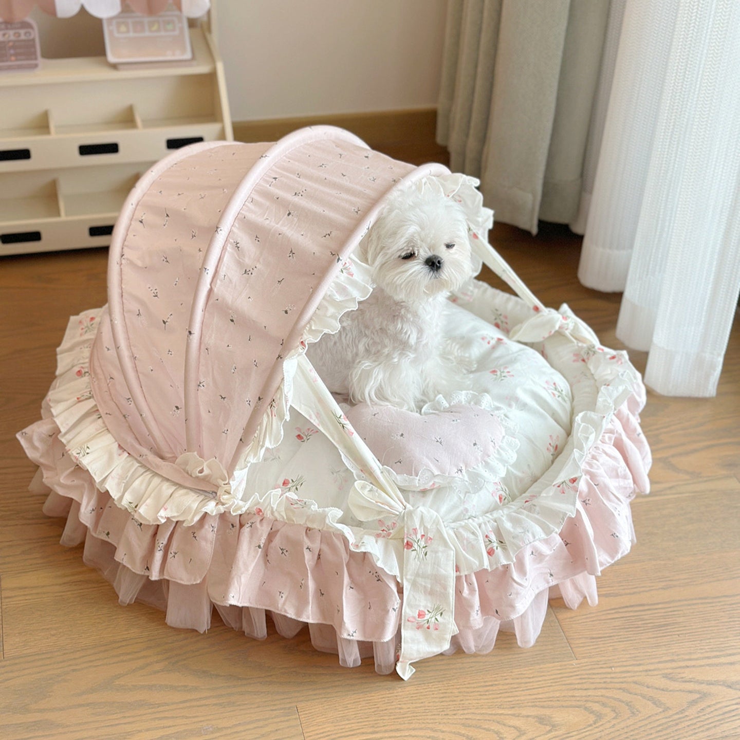 Cute Princess Style Pet Cradle Bed