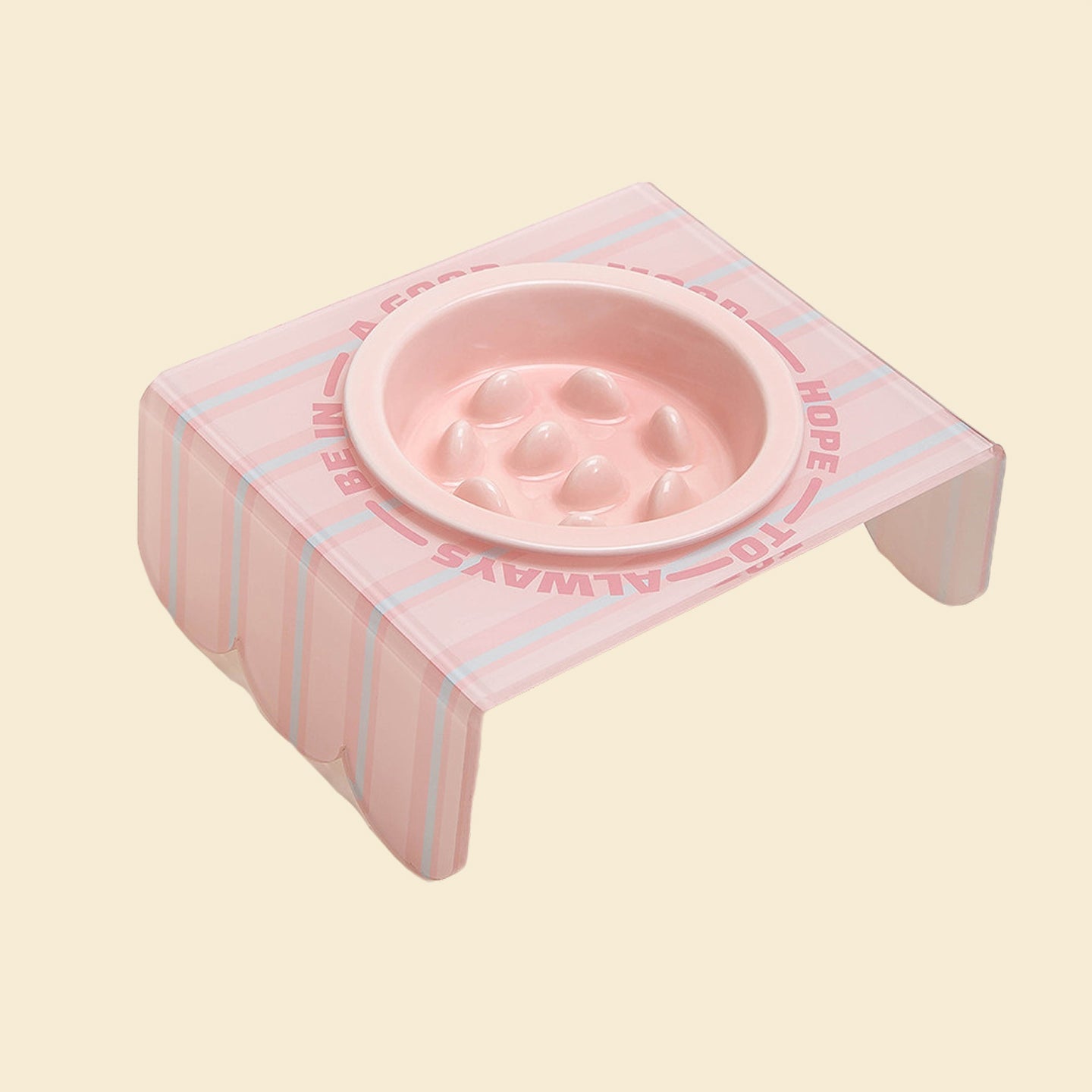 Ceramic Slow Feeder Bowl for Cats & Dogs