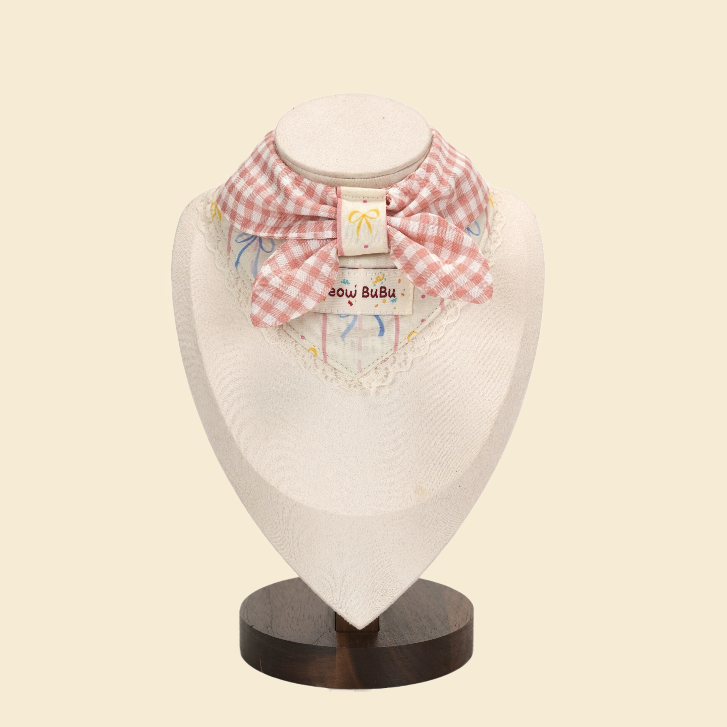 Cute Cream Style Pet Saliva Towel, Triangle Bandana Bib for Cats & Dogs