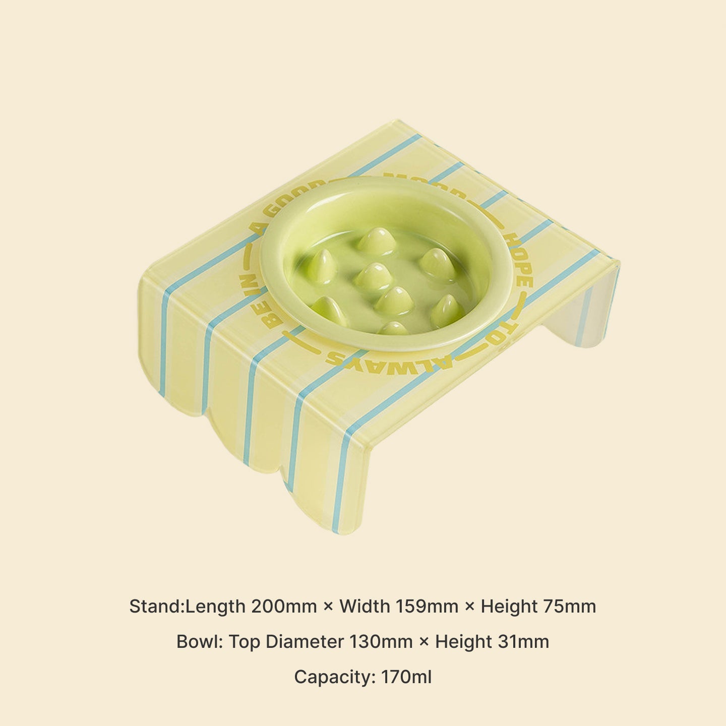 Ceramic Slow Feeder Bowl for Cats & Dogs